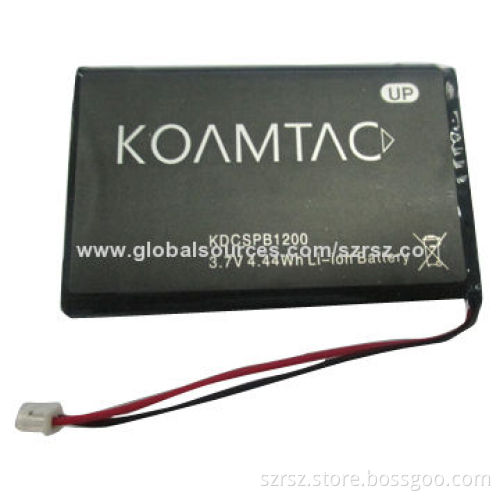 Lithium-ion Battery, 3.7V/1,200mAh Battery Pack